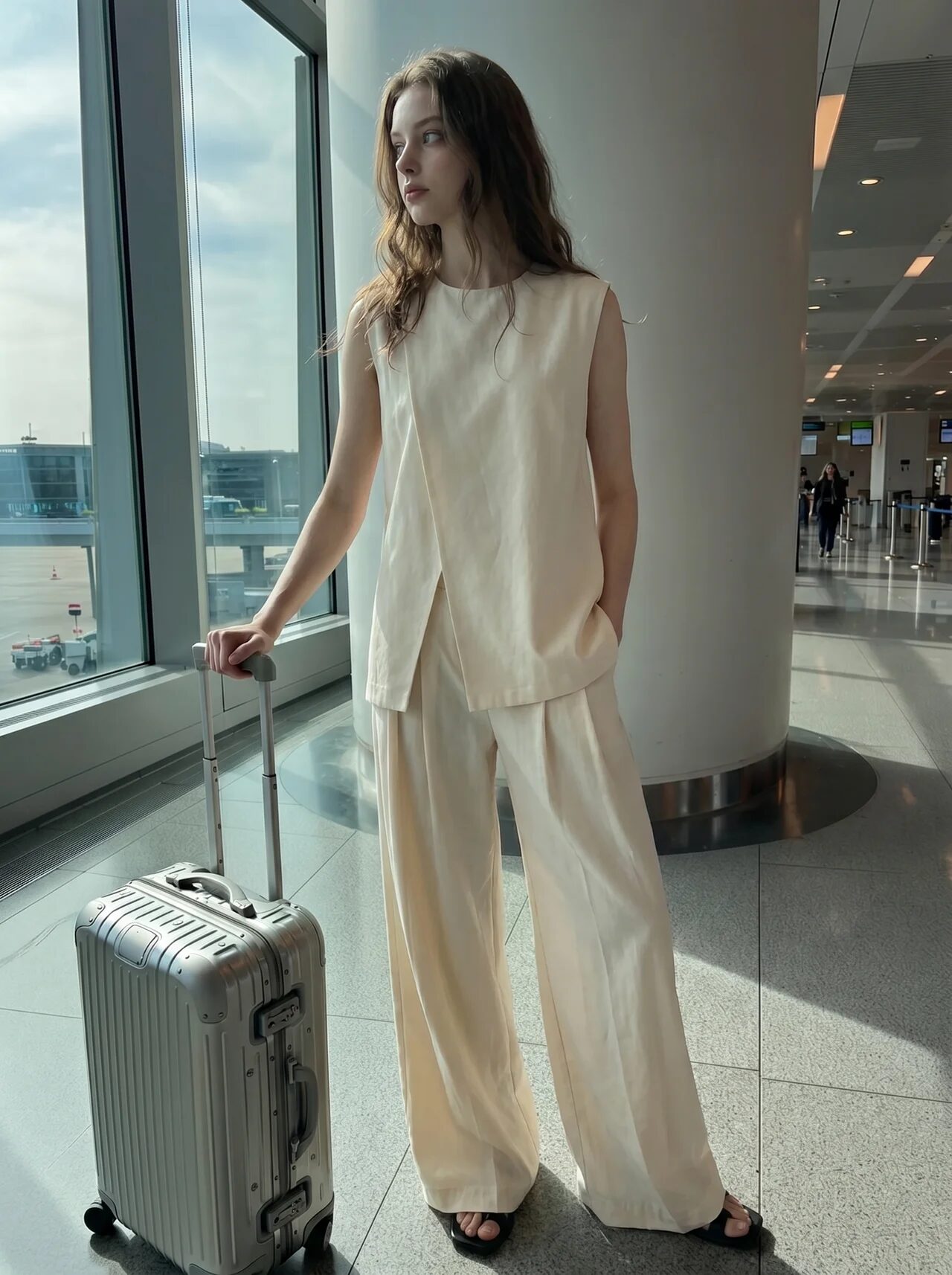 공항 여성의류 여행 캠페인